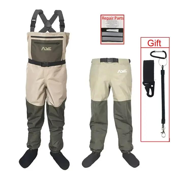 Waders pêche à la mouche chaussettes néoprène pantalon wading vêtements chasse chaussures poitrine salopette