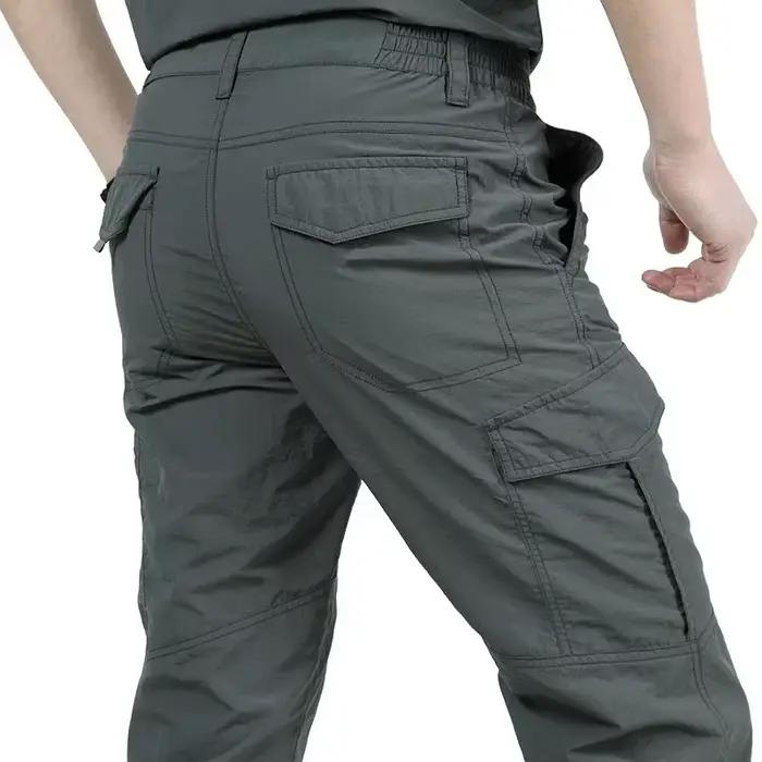 Pantalon cargo tactique imperméable homme 2024 - Été militaire - Respirant pêche chasse séchage rapide