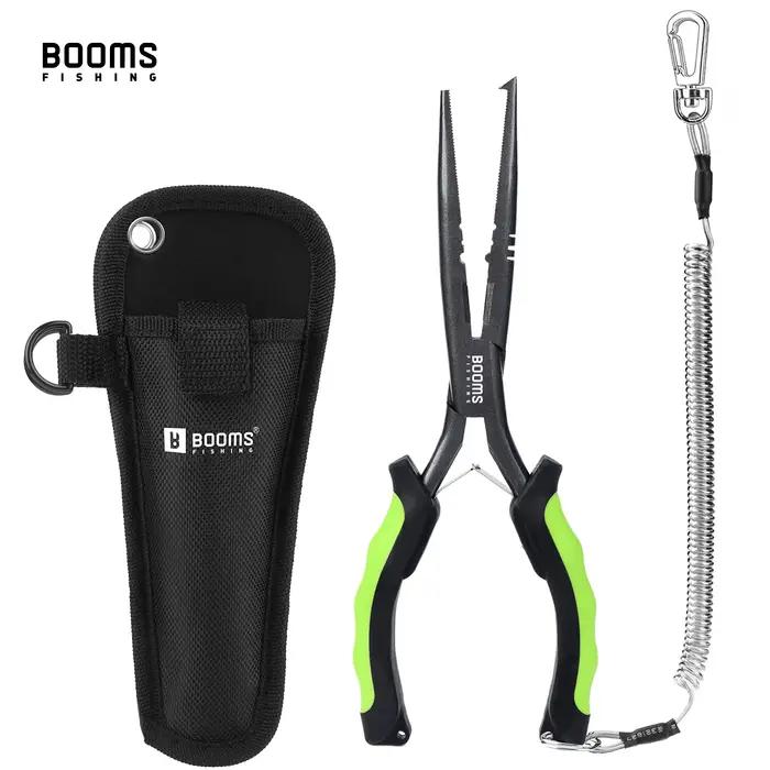 Pince F03 Booms Fishing 23cm en acier inoxydable avec bec long et coupe-fil - Outil professionnel pêcheur