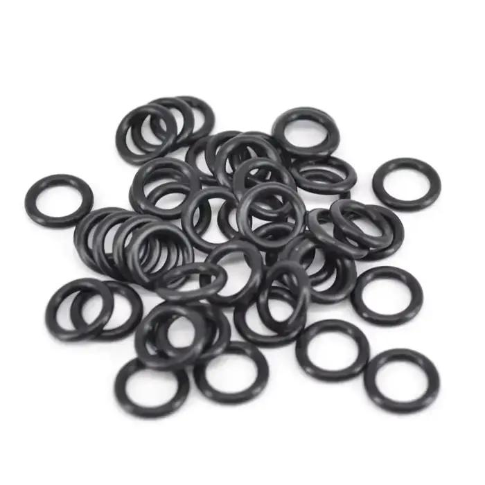 50 anneaux caoutchouc noir pour indicateurs de touche et supports cannes accessoires pêche