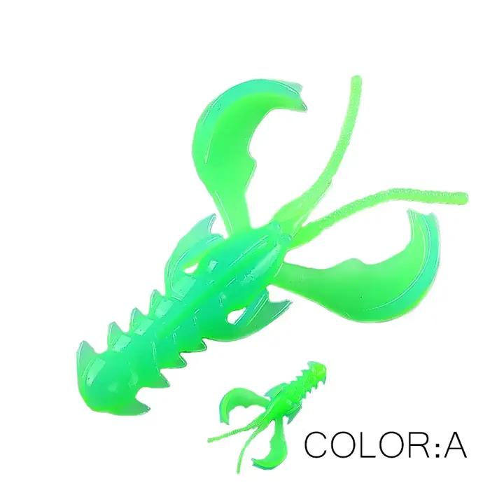 Supercontinent Crazy Lures 65mm/10pcs et 40mm/20pcs - leurres souples crevette et homard pour pêche