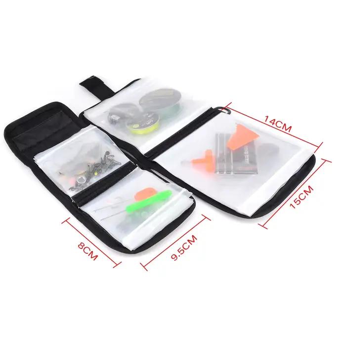 Sac de rangement transparent pour montages de pêche carpe porte-leurres et hair rigs