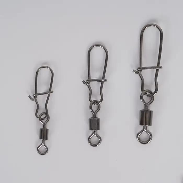 Boîtier de roulements à billes et émerillons en acier inoxydable pour leurres et hameçons de pêche