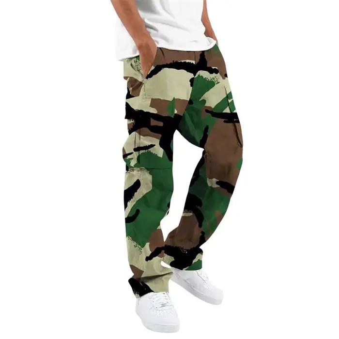 Salopette camouflage 2024 homme mode printing outdoor droite corde pêche décontractée vêtement