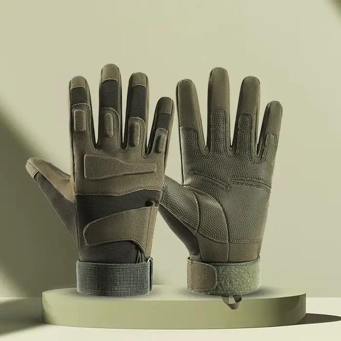 Gants tous doigts pêche homme robustes respirants résistants tactiques anti-dérapage