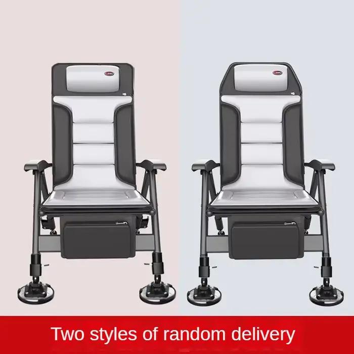 Chaise pêche aluminium magnésium portable multifonction tabouret pliable dossier réglable plusieurs niveaux