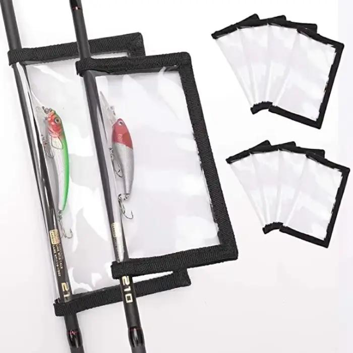 Sac PVC transparent pour leurres de pêche - Protection hameçons et rangement appâts portable
