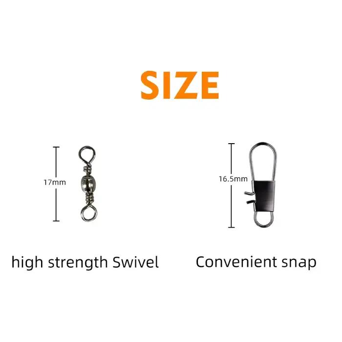 Ligne acier anti-morsure MEREDITH 15-30cm - Bas de ligne avec émerillon pour pêche prédateurs