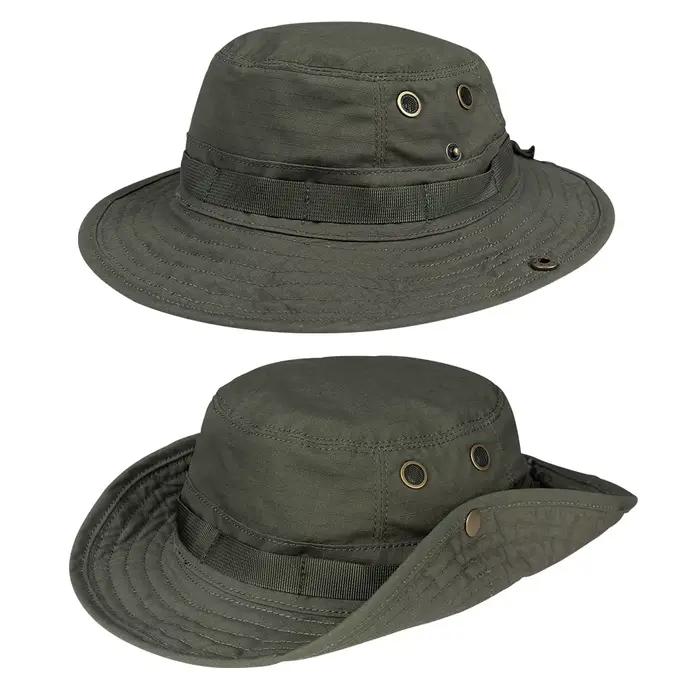 Casquette tactique MOLLE IDOGEAR 3620 - Bonnet pêche réglable avec bandeaux modulaires camouflage