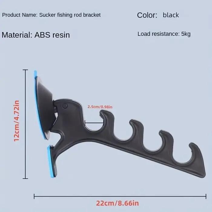 Support de canne à pêche voiture avec ventouses - Dispositif de rangement pour pêche en mer