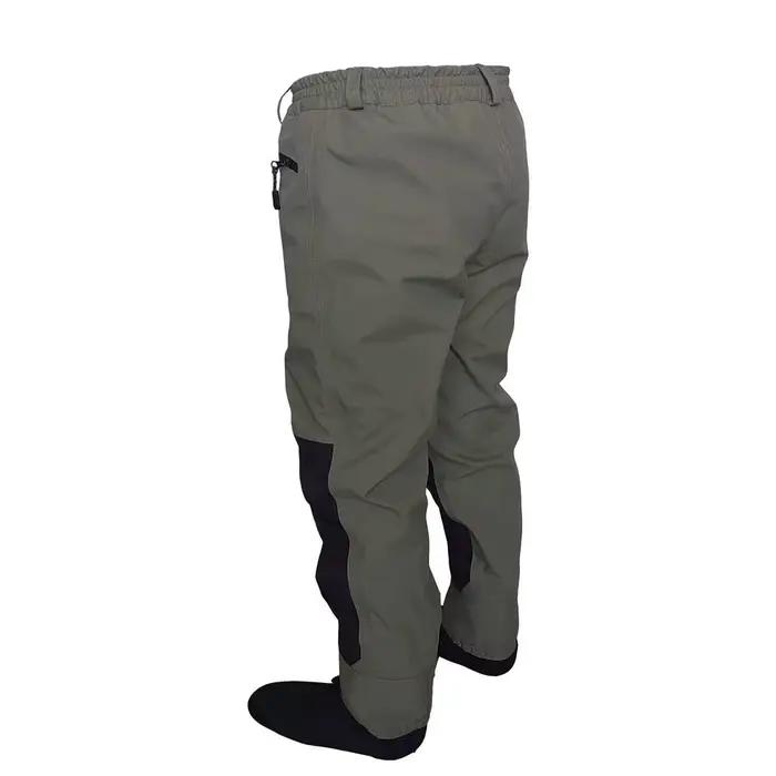 Waders pêche à la mouche ELUANSHI taille hanche plats pieds chaussettes durables hauts pour rivière