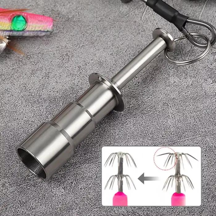 Correcteur d'hameçon calmar en acier inoxydable kit de réparation pour pêcheurs de calmar accessoire durable pour améliorer la durée de vie de vos hameçons