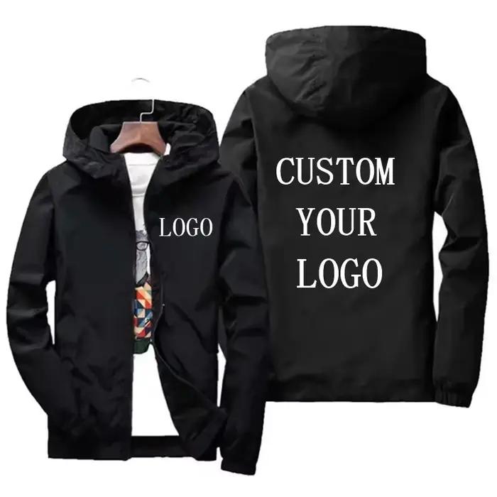 Veste personnalisable unisexe avec logo sur mesure - Windbreaker léger pour pêche et vêtement promotionnel