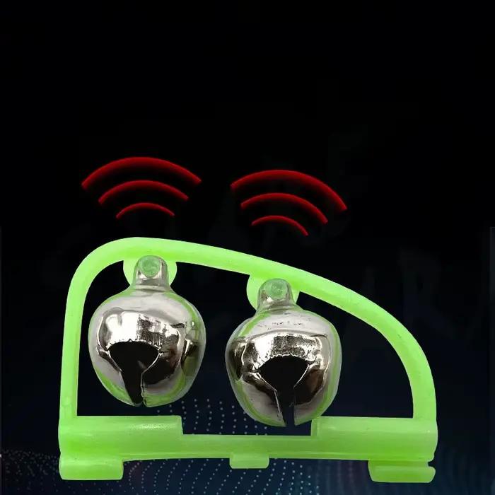 5-10 cloches doubles plastique pêche nuit - Accessoires portables rapides alarme morsure canne
