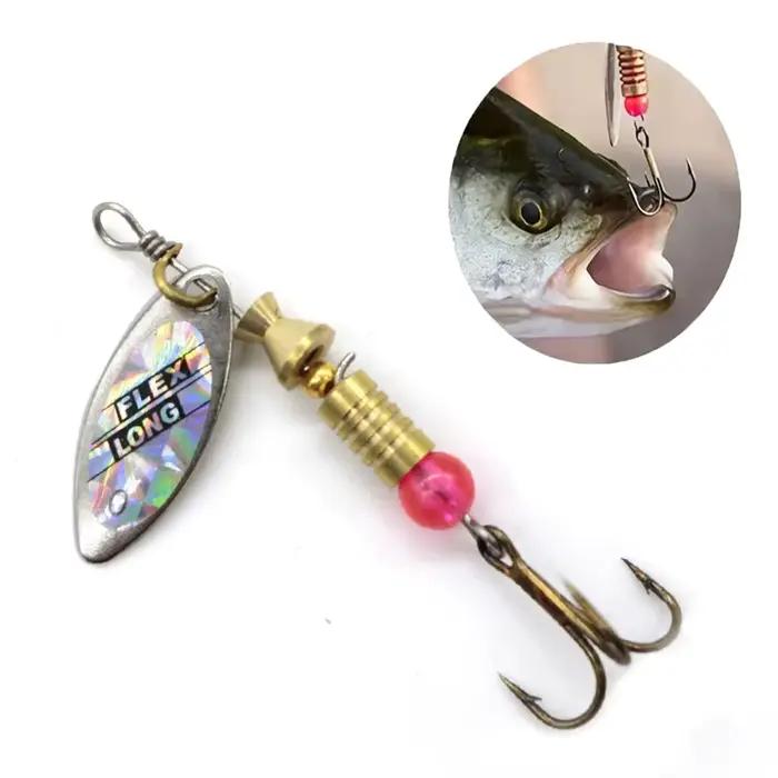 Kit 10 spoon spinner leurres métal crankbaits wobblers pour brochet pêche leurres artificiels