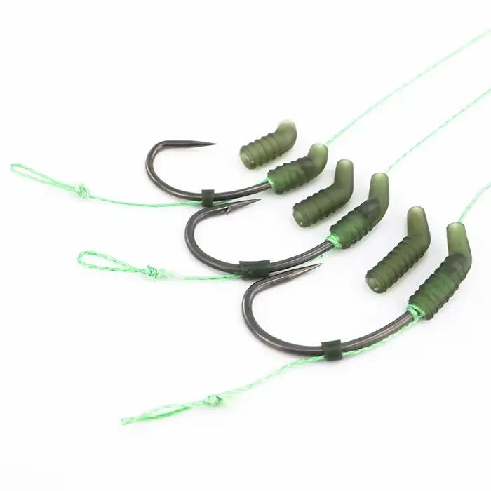 Hirisi 60 pièces manchons anti-emmêlement pour pêche à la carpe - Accessoires de montage avec aligneur de hameçons