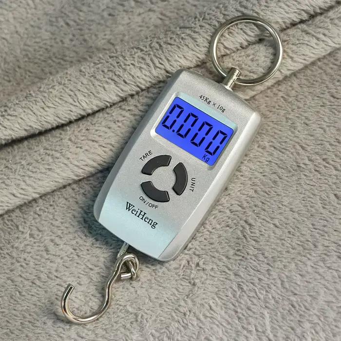Balance digitale pêche 45kg/10g JUANJUAN - balance électronique portable pour bagages et pesée du matériel