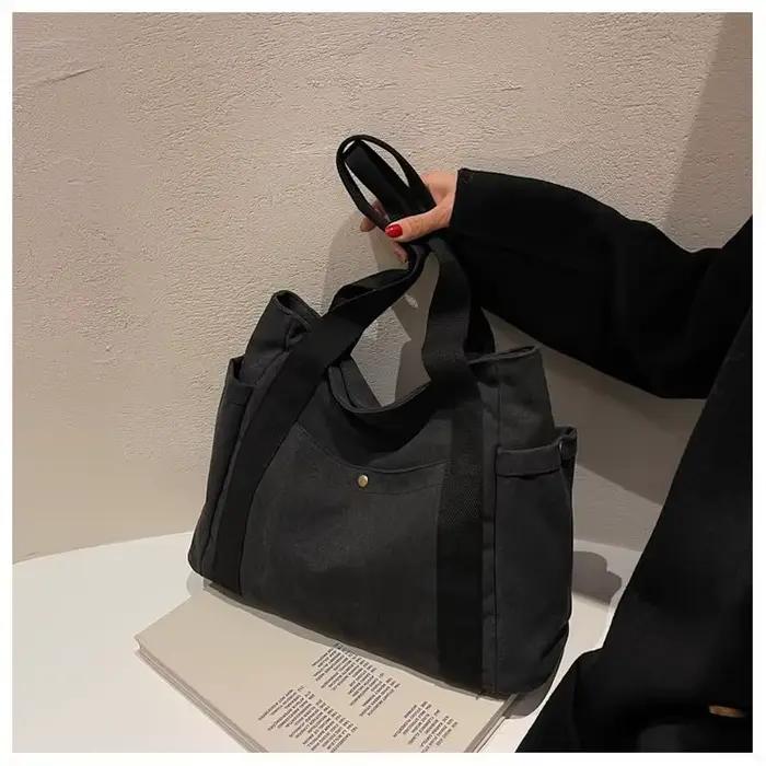 Sac tote canvas Homefish grand volume pour transport équipement pêche, études et shopping quotidien