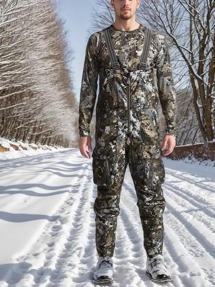 Salopette camouflage Incinerator Aerolite pour hommes - Chasse hiver sur mesure - Qualité pêche