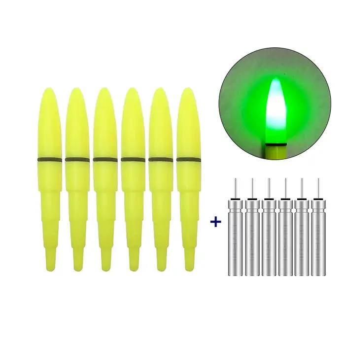 6 Lightsticks lumineux pour pêche de nuit avec 6 piles CR425 - Accessoires pêche mer et océan