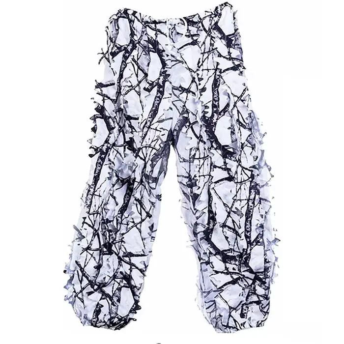Combinaison ghillie neige érable 3D hiver - Tenue camouflage blanc pêche chasse observation