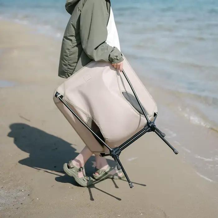 Chaise pliante pêche ultralégère Naturehike L01 - Fauteuil lune confortable pour camping et voyage