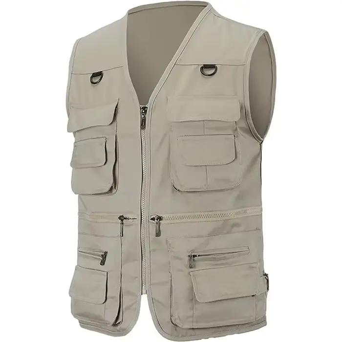 Veste de pêche homme multi-poches respirante - Veste légère chasse randonnée - Veste de sport outdoor simple