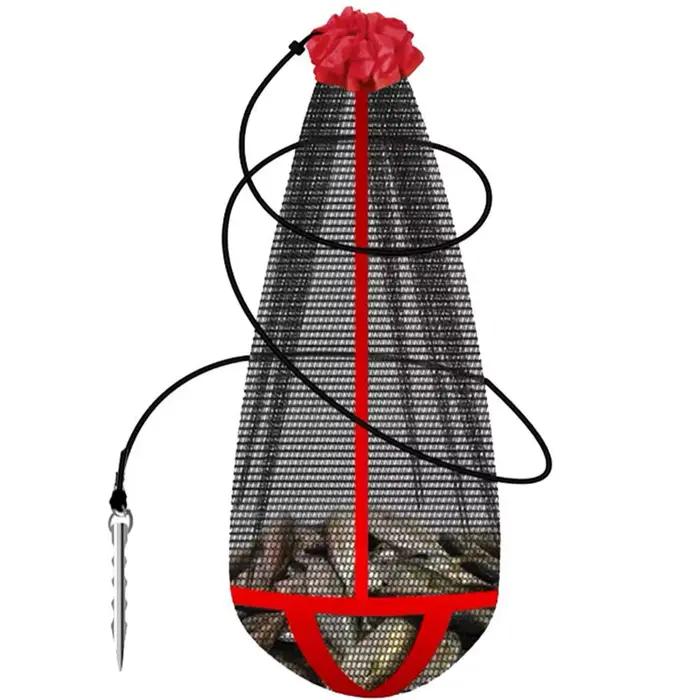 Filet de pêche pliable à mailles épaisses - Sac de transport pour poissons vivants et matériel