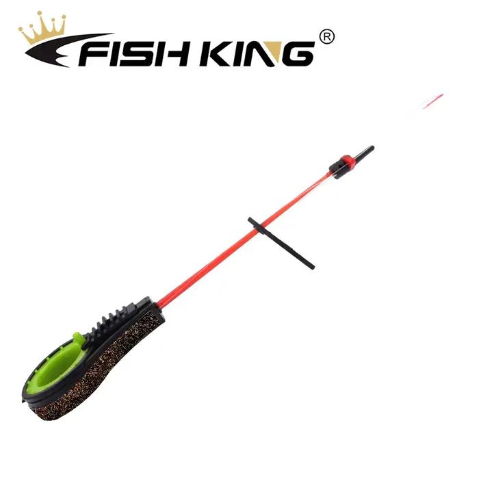Canne à pêche glace FISH KING portable pour pêche hivernale avec moulinet spinning