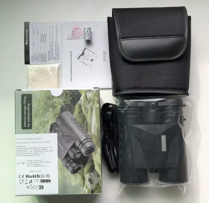 Jumelles télémètre 10x42mm IP65 étanches Hoyooti laser 1650 yards téléavertisseur chasse précision