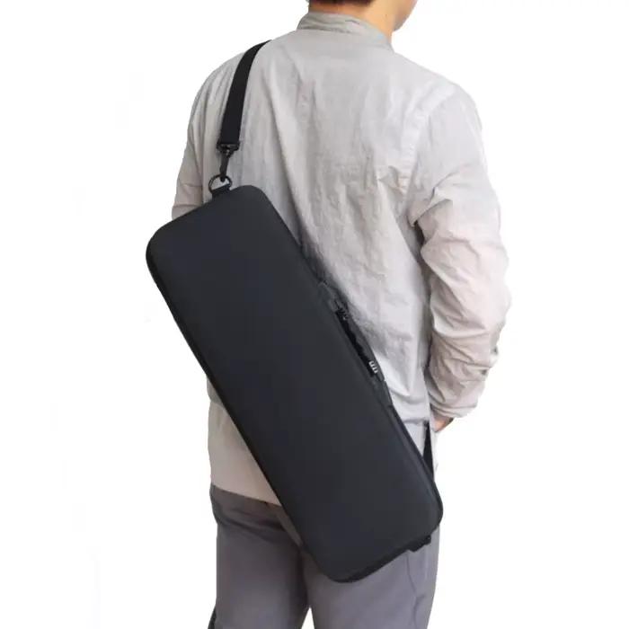 Sac de transport EVA pour canne et moulinet JSFUN - Étui anti-choc portable avec sangle pour pêche nomade