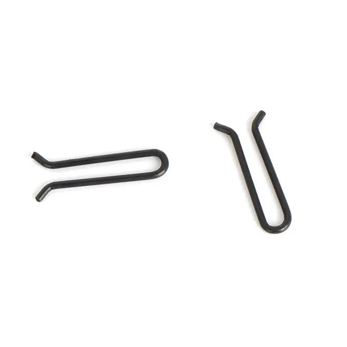 50 pièces plombs carpistes noir mat avec œillet en U - Accessoires de pêche clips de sécurité
