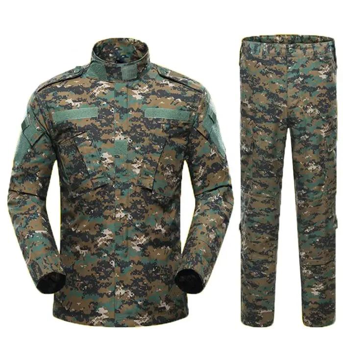 Uniforme jungle camouflage tactique BDU pour airsoft sniper chasse et pêche forêt