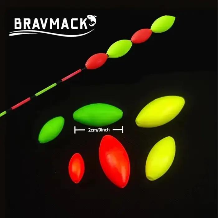 50 flotteurs de pêche en mousse olive haute qualité - Accessoires ligne spacieux pour pêche précise