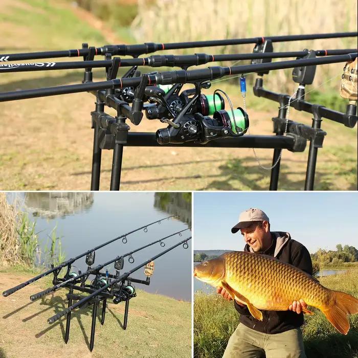 Canne à carpe Sougayilang portable 3.0-3.6m 6/7 brins fibre carbone pour pêche voyage feeder
