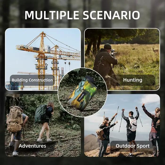 Télémètre laser camo REVASRI 2000/3000m mini - Multifonction distance, angle, vitesse pour pêche