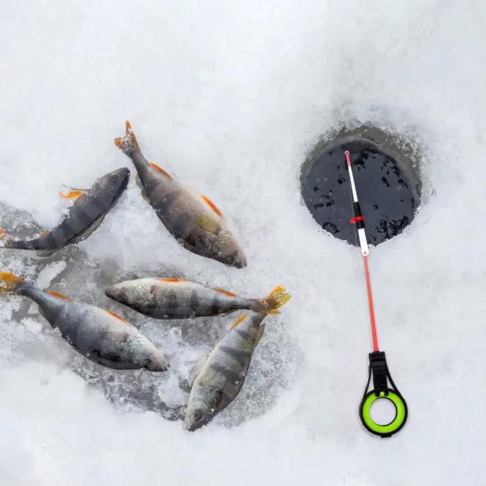 Canne à pêche glace FISH KING portable pour pêche hivernale avec moulinet spinning