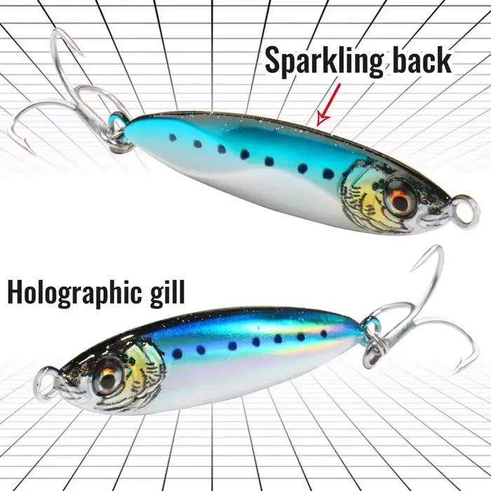 Cuillère Tournante Métal 20-40g Œil Laser 3D - Leurre Spinning Popper Pêche Carnassiers Spinnerbait