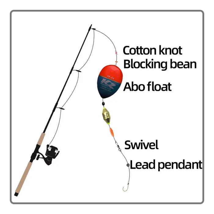 Flotteur de pêche en mer résistant pour rochers et abrasifs, accessoire longue distance en plastique ABS