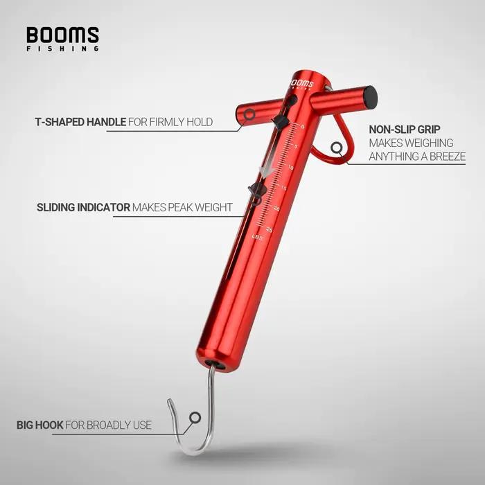 Booms Fishing TS1 pèse-poisson ressort 11kg à 26kg - Balance portable crochet pour pêche en étang et rivière