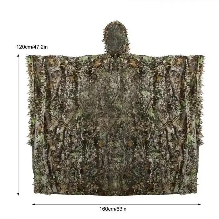 Vêtements pêche camouflage érable 3D - Tenue Ghillie discrétion optimale pêcheurs
