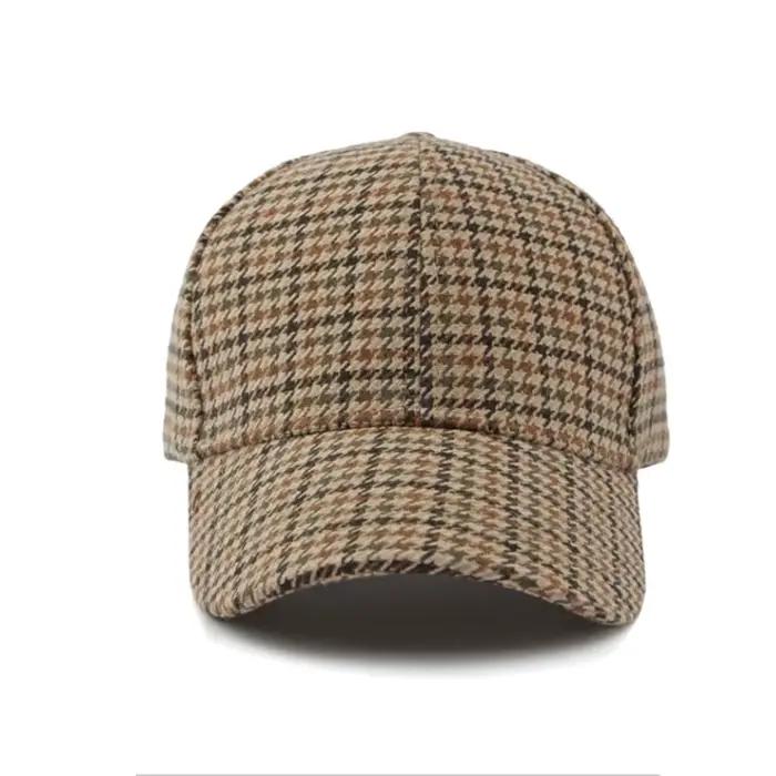 Casquette baseball tartan hiver pêche automne légère ajustable activités outdoor chaud