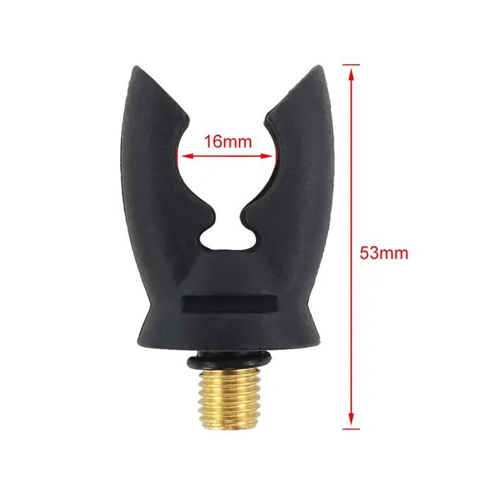 Tête de support de canne avec grip caoutchouc pour alarmes de pêche à la carpe - Modèle AC170