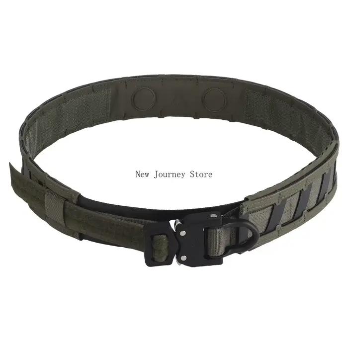 Ceinture tactique magnétique à double couche avec boucle quick pull pour pêche airsoft training