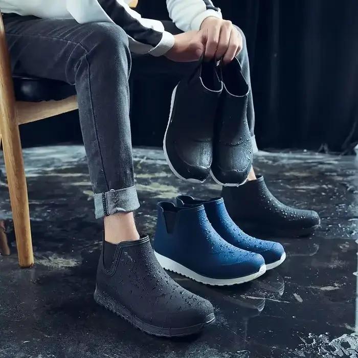 Bottes de pêche mode 2025 imperméables cheville plateforme pour couple été