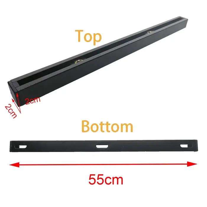 Rails coulissants aluminium pour kayak avec support canne à pêche - Accessoires fixation marine bateau gonflable