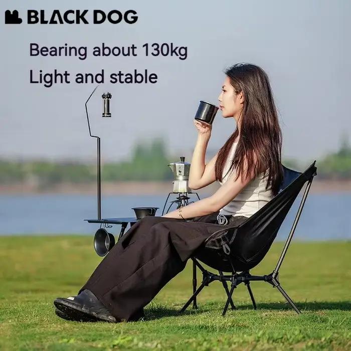 Chaise pliante Naturehike Blackdog Moon Chair aluminium pour pêche et camping capacité 130kg