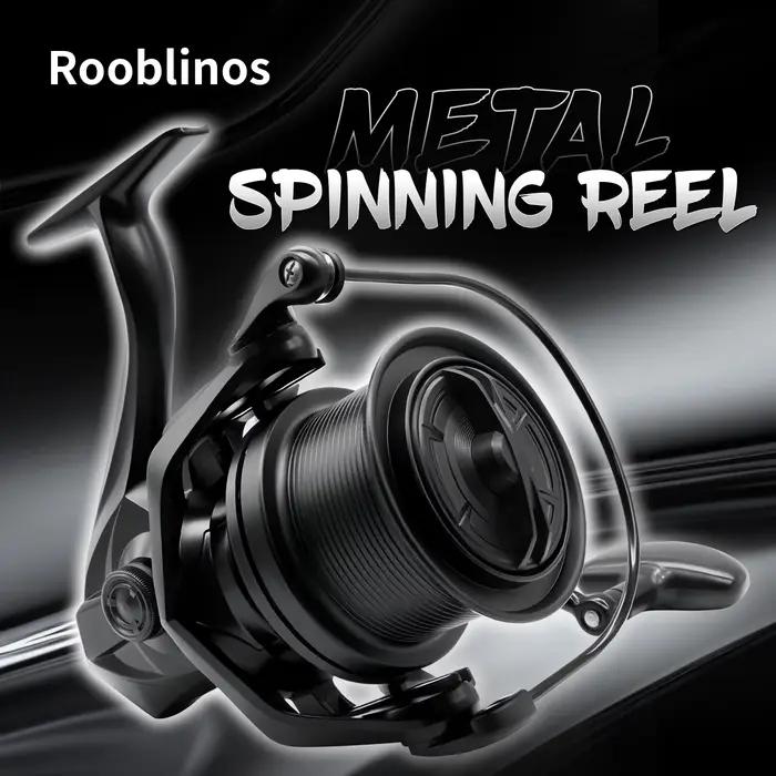 Moulinet Spinning Long Cast Anticorrosion 8000-14000 Bobine Aluminium 17+1BB Haute Vitesse Pêche Mer