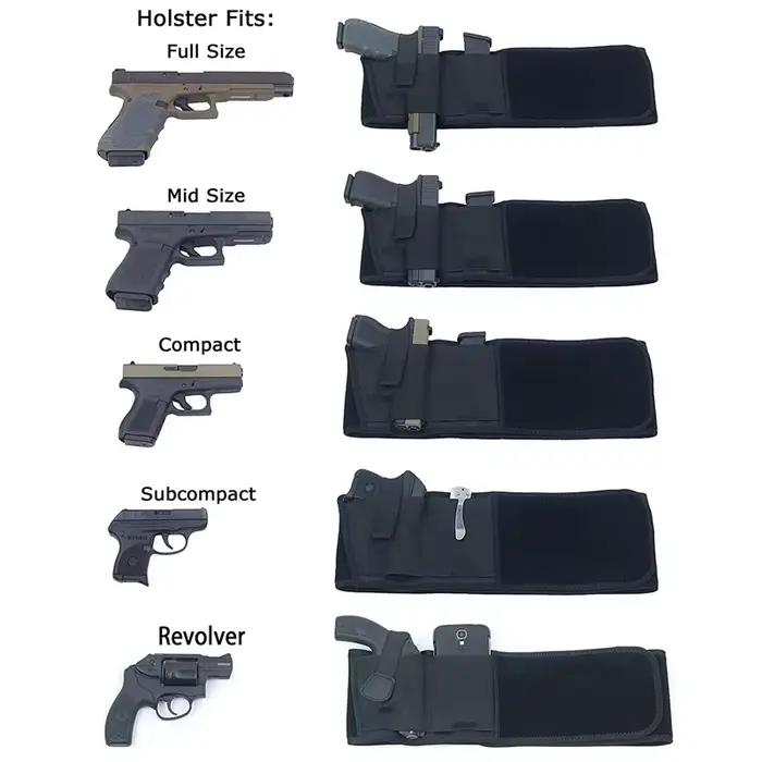 Ceinture tactique ventre holster dissimulé pour pêche et chasse - Port discret sécurisé