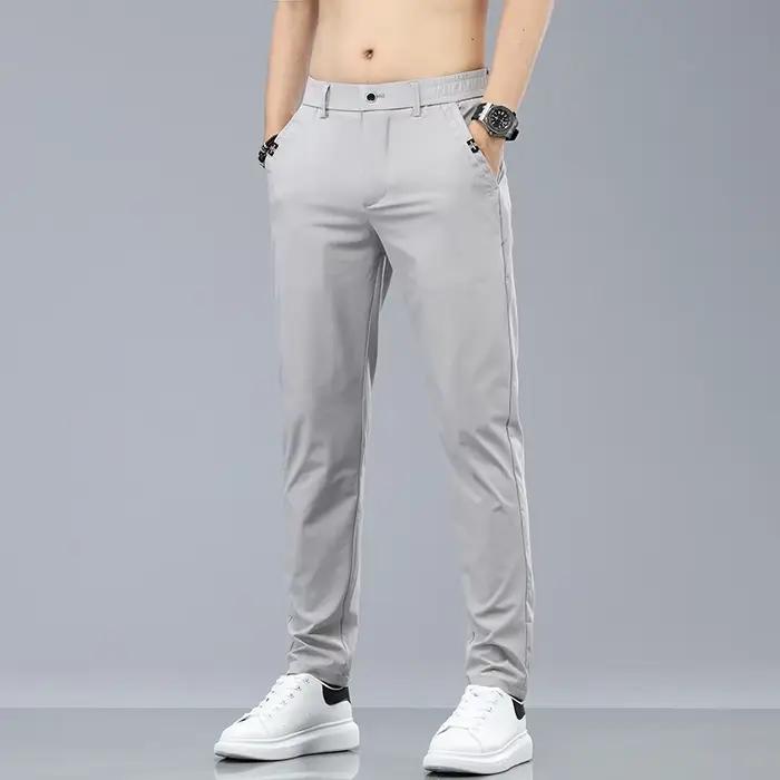 Pantalon slim été 2024 style coréen - Léger respirant pour pêche estivale élégante et confortable